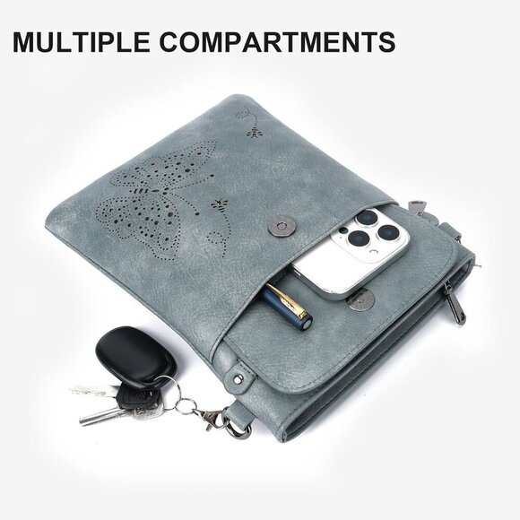 Stylish Vegan Leather Crossbody Purse - Perfect Gift for Women’s Day & More - Picture 5 of 7